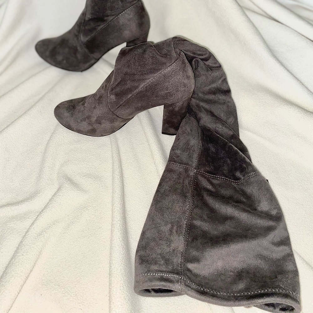 Suede Knee High Boots